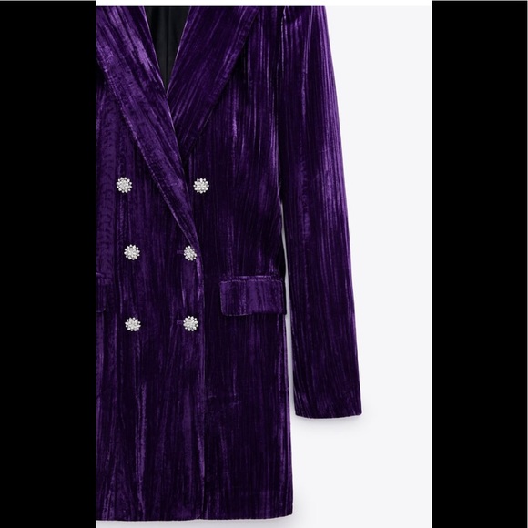 Zara Velvet blazer dress - Picture 7 of 11